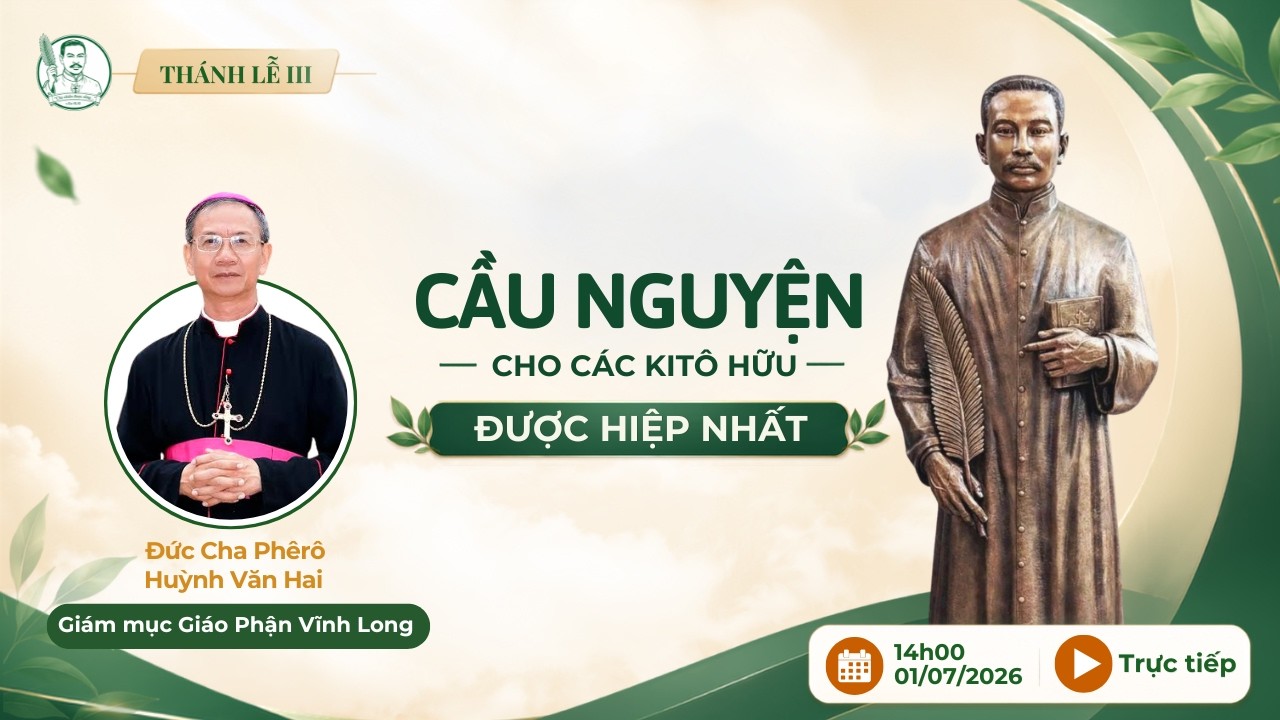 Thánh lễ 3 lúc 14:00 ngày 1-7-2026 tại Nhà thờ Tắc Sậy